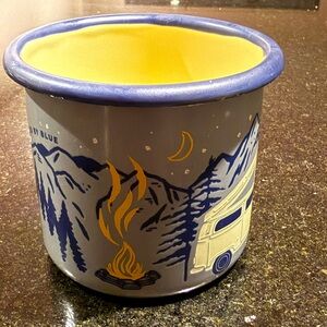 United By Blue Grayish Blue Enamelware Mug